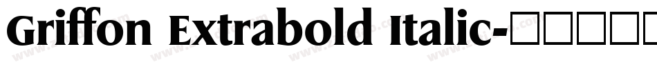 Griffon Extrabold Italic字体转换